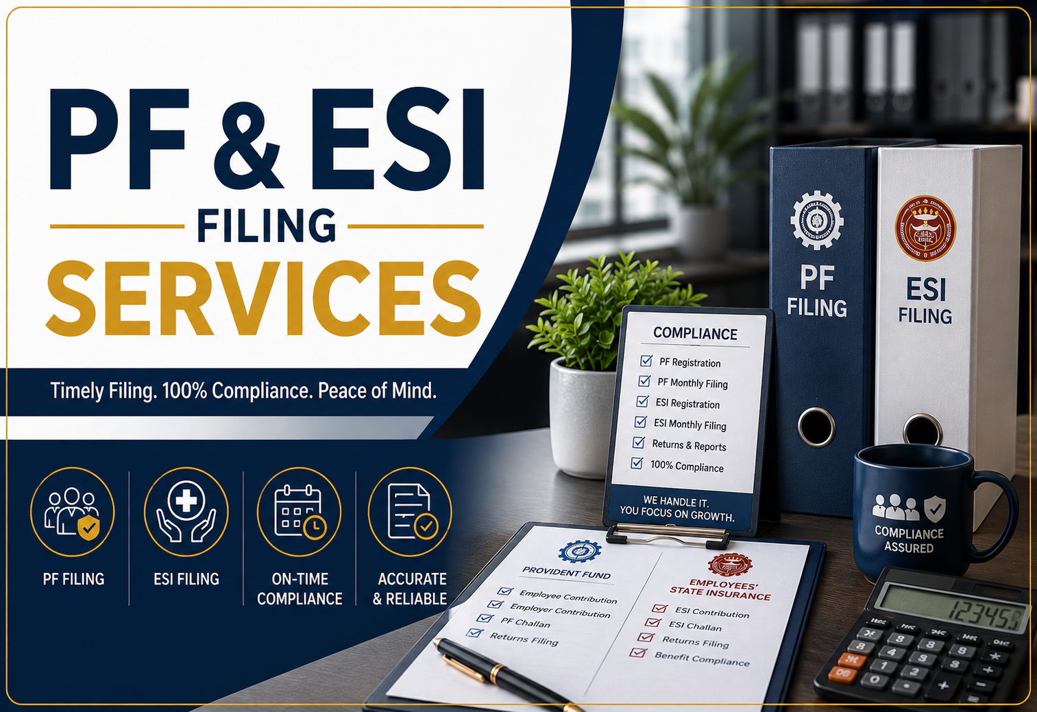 PF and ESI filing services